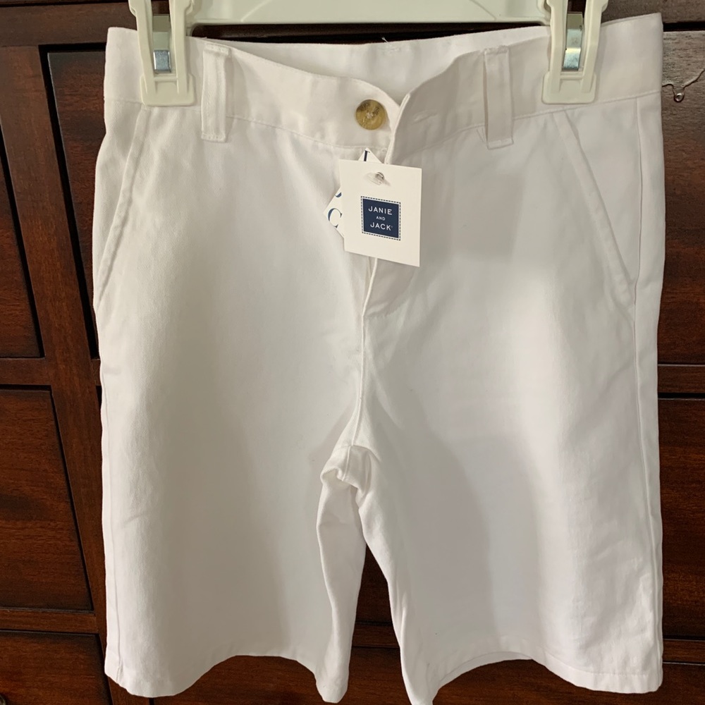 JANIE & JACK Boys White Shorts